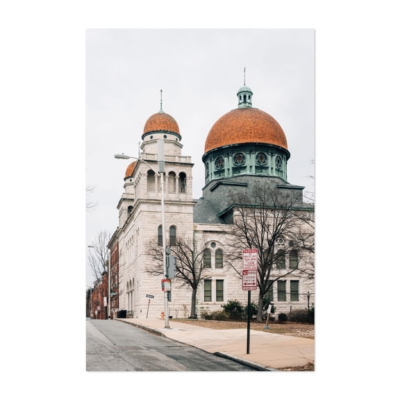 Eutaw Place Temple - Baltimore Maryland Photography Unframed Wall Art Print 5 x 7 inches