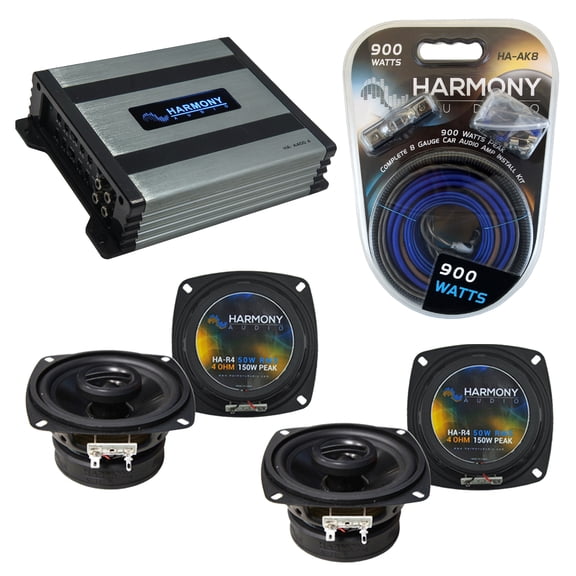 Lexus SC 300/ 400 92-00 OEM Speaker Replacement Harmony (2) R4 & HA-A400.4 Amp