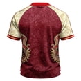 thumbnail image 5 of Mexico 2026 Soccer Cup Jersey for Men, V-Neck Short Sleeve Athletic Training Top, Breathable Sports Shirt, Active Fan Support Tee, Lightweight Casual Pullover, 1 Pack Red XXXL, 5 of 5