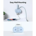 thumbnail image 6 of Travel Power Strip with USB C, 4 Outlets 3 USB Ports (1 USB C) with 4FT Wrapped Short Extension Cord Small Power Strip, Non Surge Protector for Travel, Cruise Ship-AP3, 6 of 8