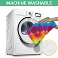 thumbnail image 6 of Rainbow Tie Dye Concentric Circles Square Tablecloth,Waterproof Square Table Cover,Wipeable Spillproof Washable Table Cover for Home Kitchen Party Decor 42"X42"(107x107cm), 6 of 6