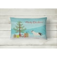 thumbnail image 2 of Carolines Treasures BB2996PW1216 Bull Terrier Merry Christmas Tree Canvas Fabric Decorative Pillow, 12H x16W, multicolor, 2 of 3