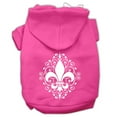 thumbnail image 4 of Pet Dog  Cat Hoodie Screen Printed, "Henna Fleur De Lis", 4 of 10