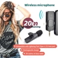 thumbnail image 3 of Kit de Vlogging para iPhone, Kit de inicio de YouTube, soporte para teléfono para grabación de vídeo, kit de cámara Vlogging con trípode doble/luz RGB/micrófono inalámbrico/CPL ens/control remoto, 3 of 5