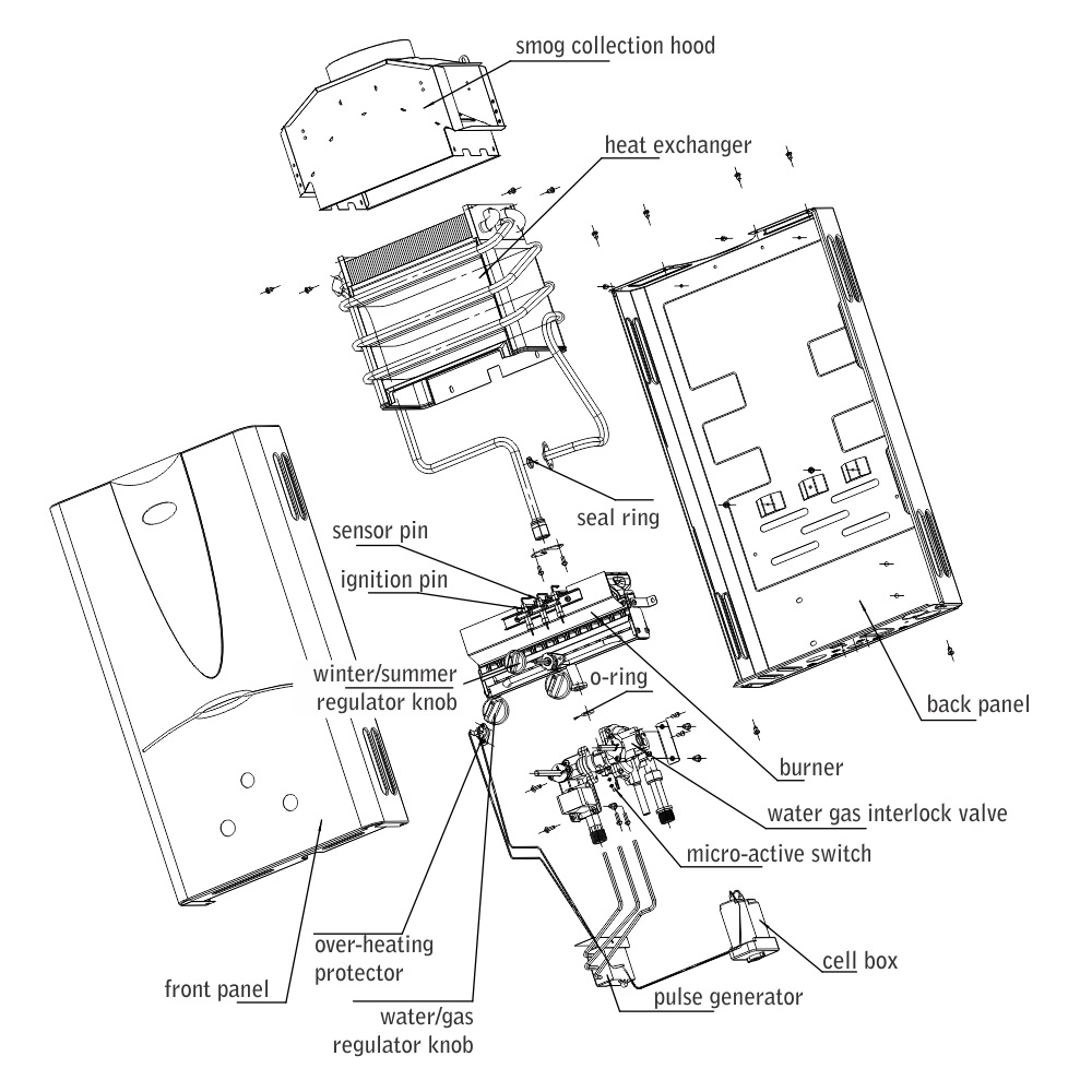 Marey GA10NG 3.1 GPM Tankless Water Heater - Walmart.com