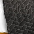 thumbnail image 3 of Fatal Attraction 2 - Vermicelli-Quilted Patchwork Plaid Quilt Set  Twin Size - Black, 3 of 4
