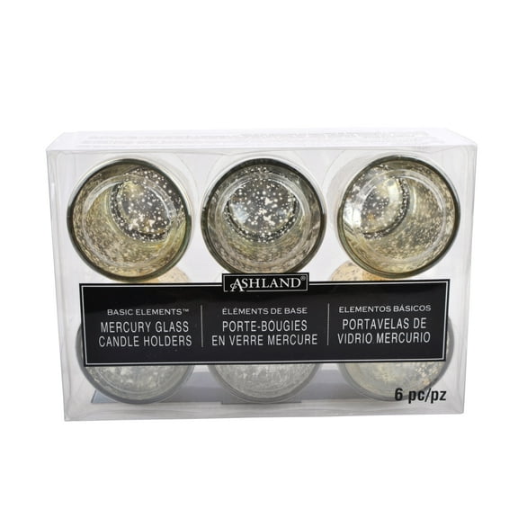 12 Packs: 6 ct. (72 total) Mercury Glass Votive Holders by Ashland  Élegance