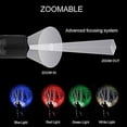 thumbnail image 2 of Linterna táctica LED con rojo, verde, azul, blanco, 4 colores en 1, luz de antorcha con zoom multifuncional impermeable para visión nocturna, pesca, camping, H, 2 of 5
