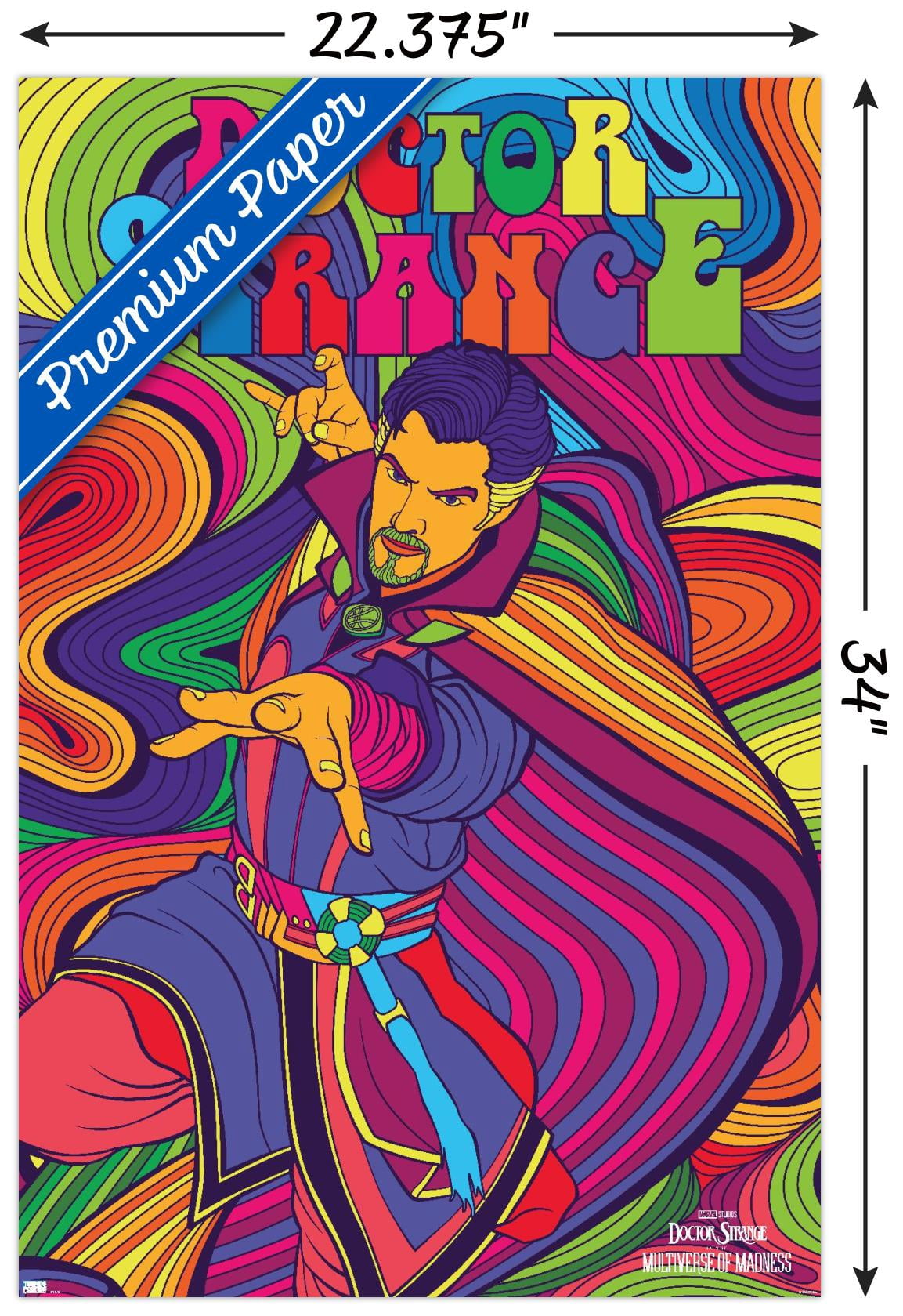 Marvel Doctor Strange in the Multiverse of Madness - Neon Wall Poster, 22.375" x 34"