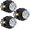 3, variant on 3 Pack Glass Door Knobs, Black Crystal Door Knobs Interior with Lock for Privacy Use, Antique Octagonal Glass Doorknobs for Bedroom Bathroom Interior Doors