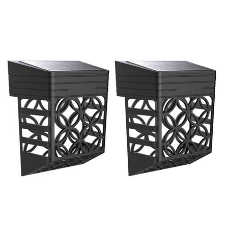 

Solar Deck Lights Outdoor Lighting Backyard Decor Outside Step Lights Garden Post Fence - 2Pack