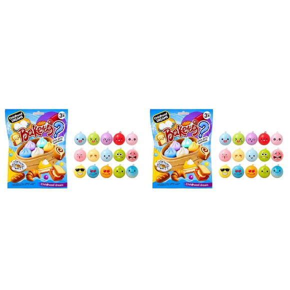 YWIYIUD 2PCS Novelty DumplingShaped Model Surprise BlindBox 5.66x7.28inch Playful Sensory Toys Set or Adults and Teens Arts Crafts Birthday and Party Gifts