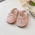 thumbnail image 2 of Gyujnb Toddler Girls Lace Mesh Ballet Flats Bowknot Elastic Strap Breathable Soft Sole for Fairy Style Casual Wear,5.5-6 Years, 2 of 4