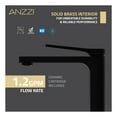 thumbnail image 6 of ANZZI Vessel Sink Faucet, Single-Handle Single-Hole with Pop-Up Drain in Matte Black & Brushed Gold, 6 of 8