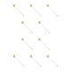thumbnail image 3 of Advancent Agitador Swizzle Mixing Stick Varilla agitadora Mezclador Silicona Acero inoxidable Mango largo Muddler Bar Herramienta para Durian durián 10Conjunto, 3 of 6