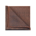 thumbnail image 4 of INSPIRE CHIC Men's Herringbone Textured Pocket Squares with Trim for Suits Formal Caramel One Size, 4 of 4