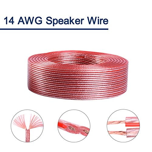Wellite 14 Gauge AWG Car Audio Speaker Wire,True Spec Stranded Wire