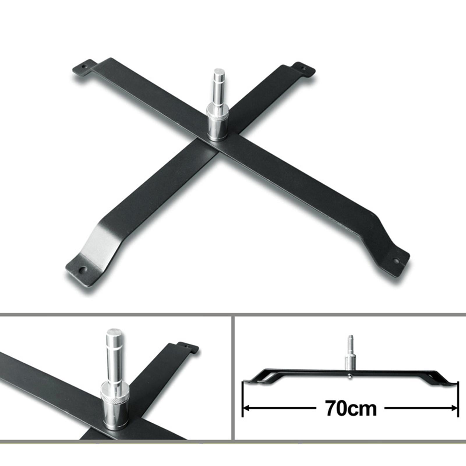 simhoa Advertisng Feather Banner Base Flag Pole Holder Iron Easy to Use Convenient Feather Flag Base for Beach Ground Outdoor Banner Type A