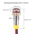 thumbnail image 2 of Unique Bargains Indicateur de Signal AC/DC 110V 6mm Coque en Métal Rouge à LED, 2 of 4