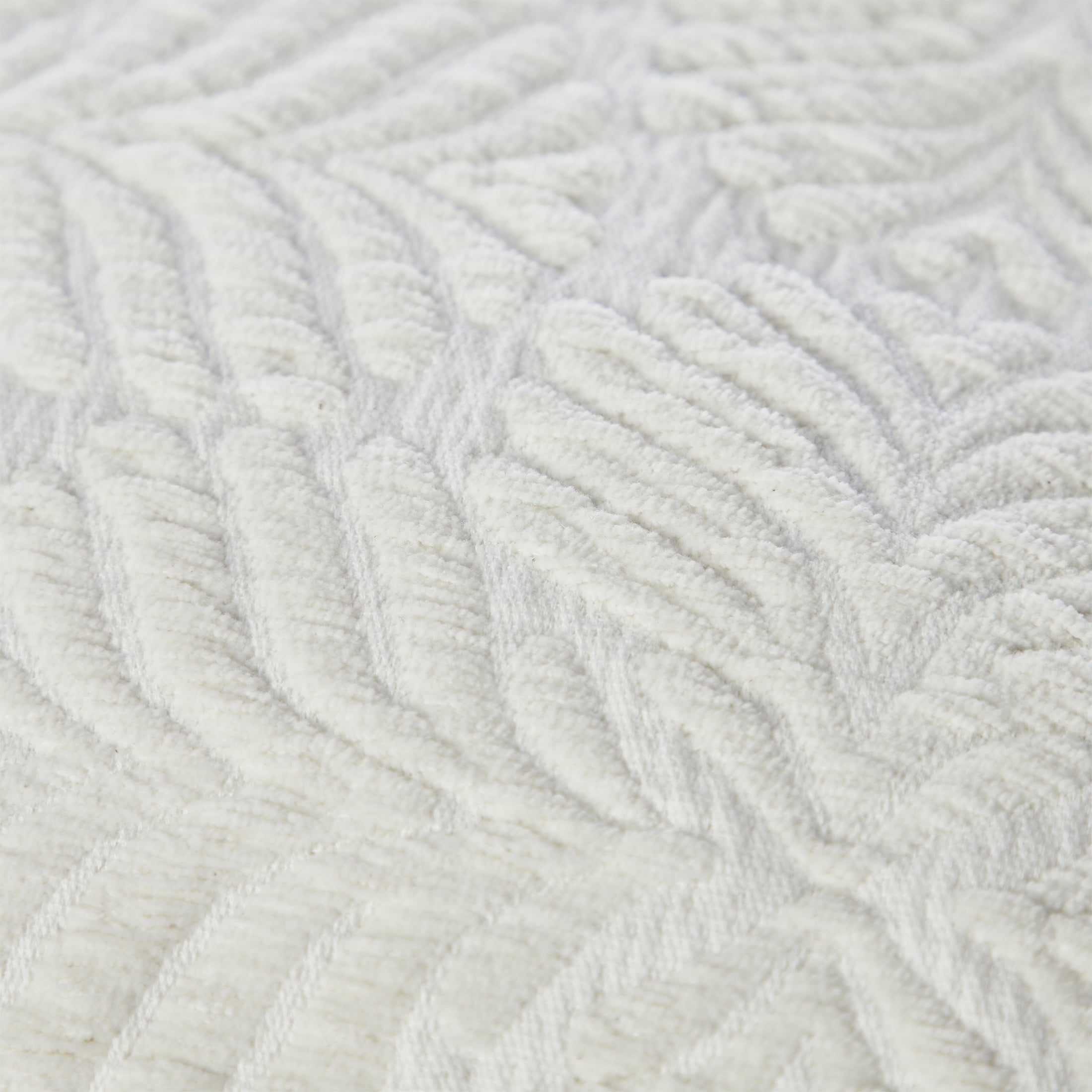 Better Homes & Gardens 14” x 20” Indoor & Outdoor Textured Leaf Pattern Decorative Pillows, Ivory