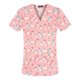 thumbnail image 1 of Camiseta estampada de manga corta con cuello en V, ropa de lavado bucal dental, salón de belleza, hospital de mascotas, médico, enfermera, ropa de trabajo de algodón, 1 of 6