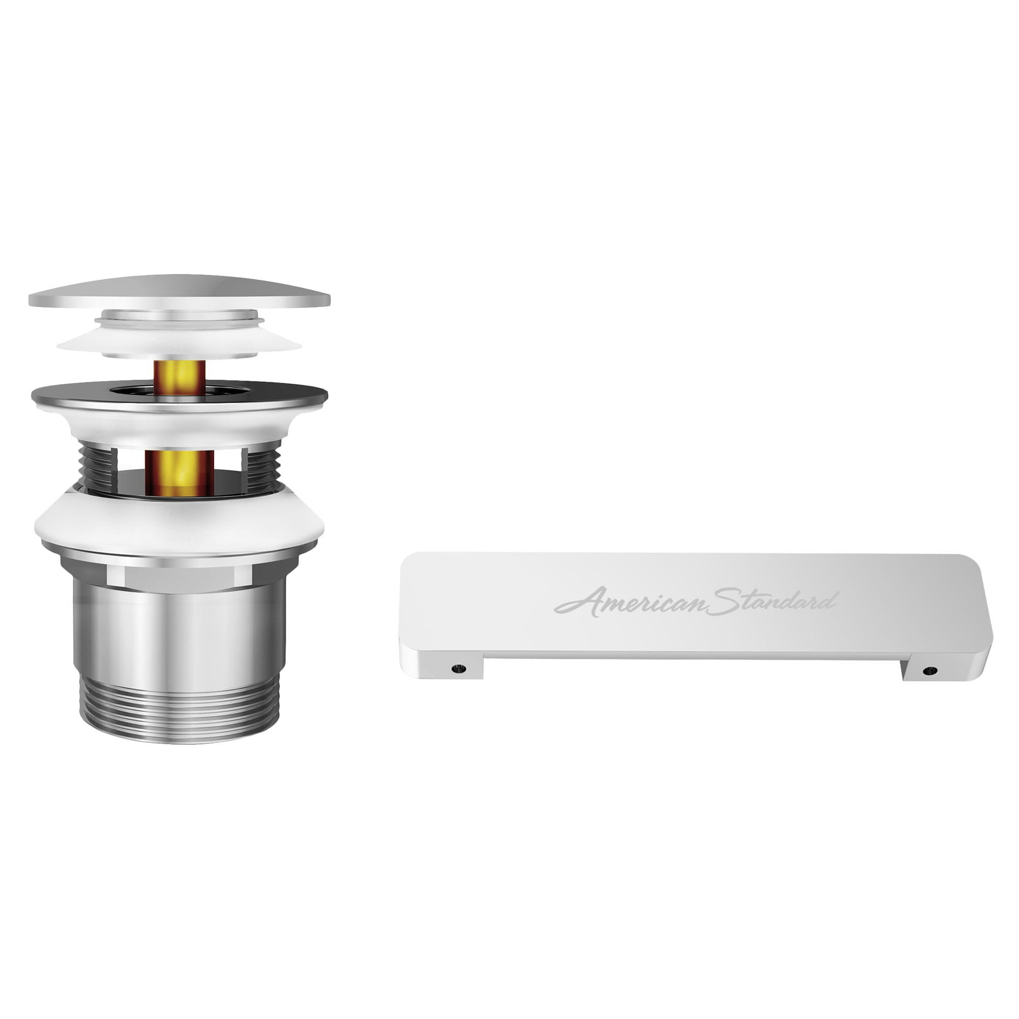 American Standard 1680.100 Freestanding Bathtub Overflow Cover And