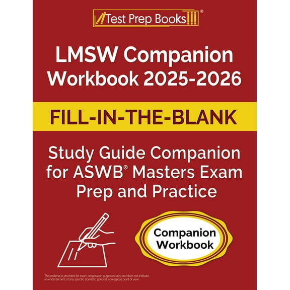 LMSW Companion Workbook 2025-2026: Fill-in-the-Blank Study Guide for ASWB Masters Exam Prep and Practice