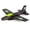 Black, variant on Foam Airplane Glider - Durable EVA Foam with 100 Foot Glide - White Mini Glider™ Plane - Indoor and Outdoor Active Play Gift for Kids - Refresh Sports