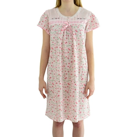 

Ezi Women s Cap Sleeve Floral Nightgown