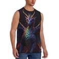 thumbnail image 2 of Kdxio Rainbow Wings Majestic Dragon for Men's Muscle T-shirt,Sleeveless for Workout Running Athletic Gym Lounge Casual, 2 of 5
