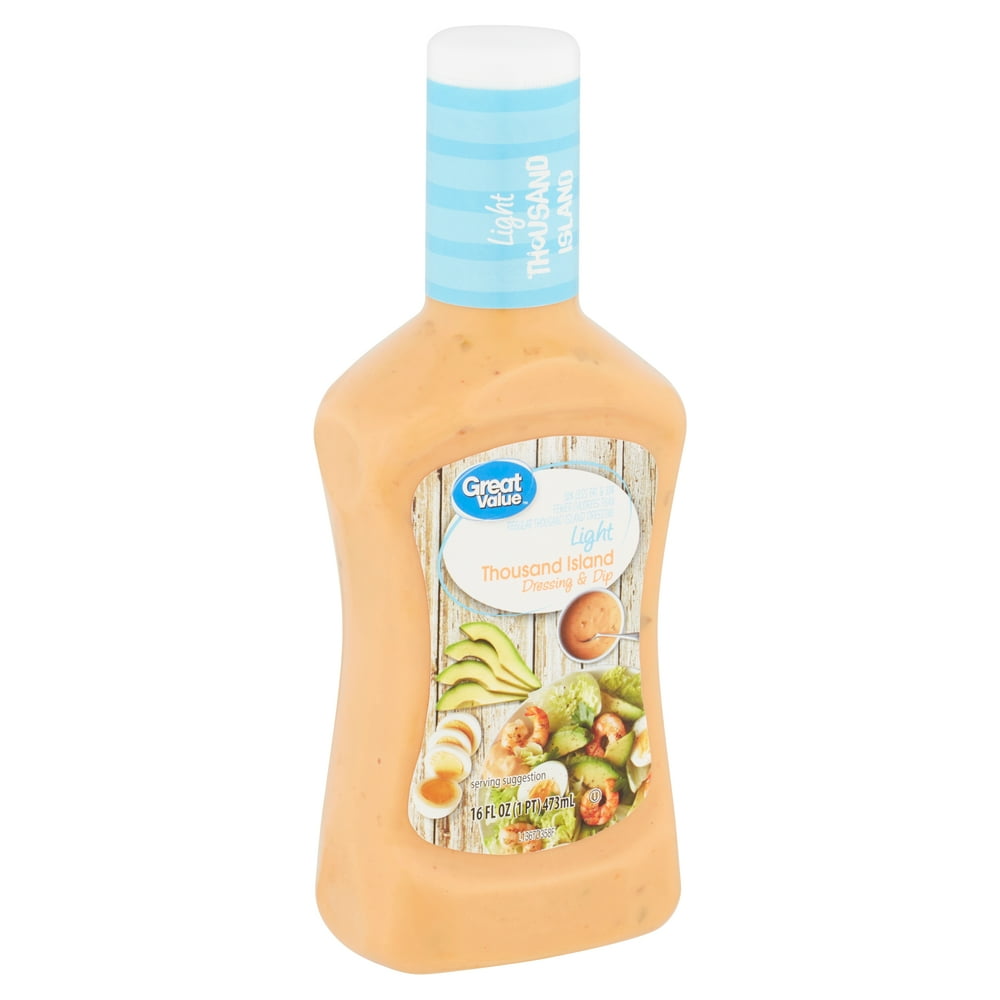 Great Value Light Thousand Island Dressing & Dip, 16 fl oz Walmart