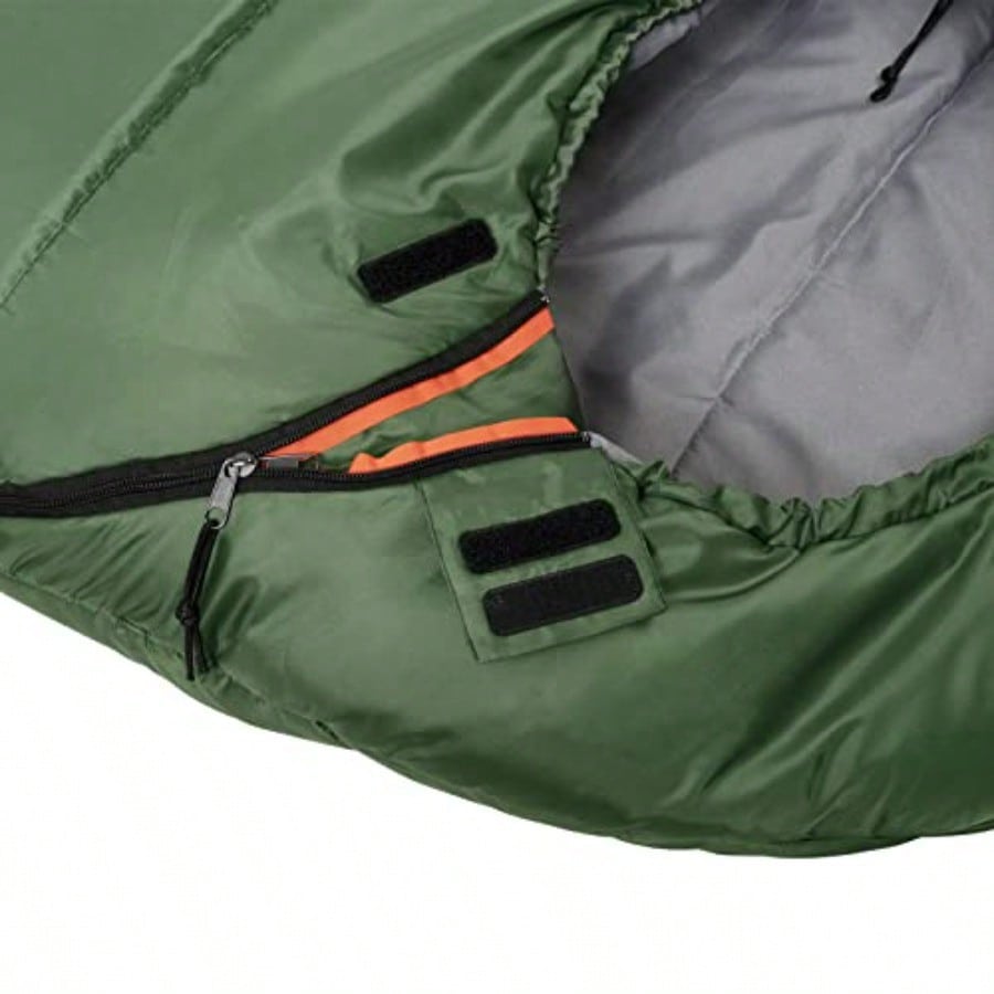 20F Cold Weather Mummy Sleeping Bag 82 Inches X 33 Inches Olive Green