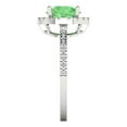 thumbnail image 3 of 1.8 ct Round Cut Simulated Green Diamond Halo Engagement Ring for Women in 18K White Gold, 3 of 5