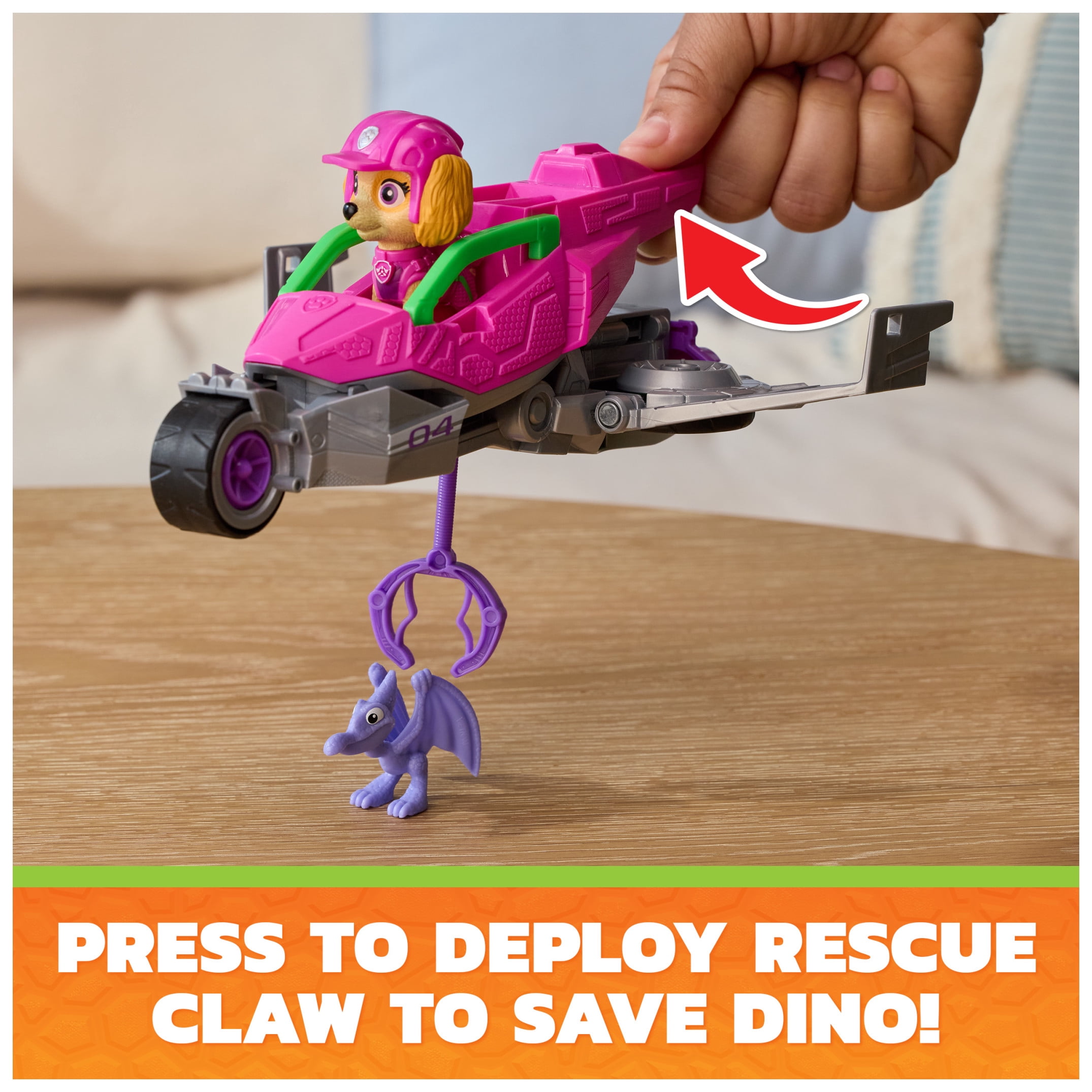 PAW Patrol: The Dino Movie Skye Dino Rescue Jet, Ages 3+