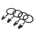 thumbnail image 4 of 7-Pack Black 1-Inch Curtain Clip Rings, 4 of 5