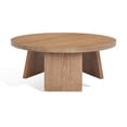 thumbnail image 2 of SAFAVIEH Couture Julianna Rustic Round Wood Coffee Table, Rustic Oak, 2 of 11
