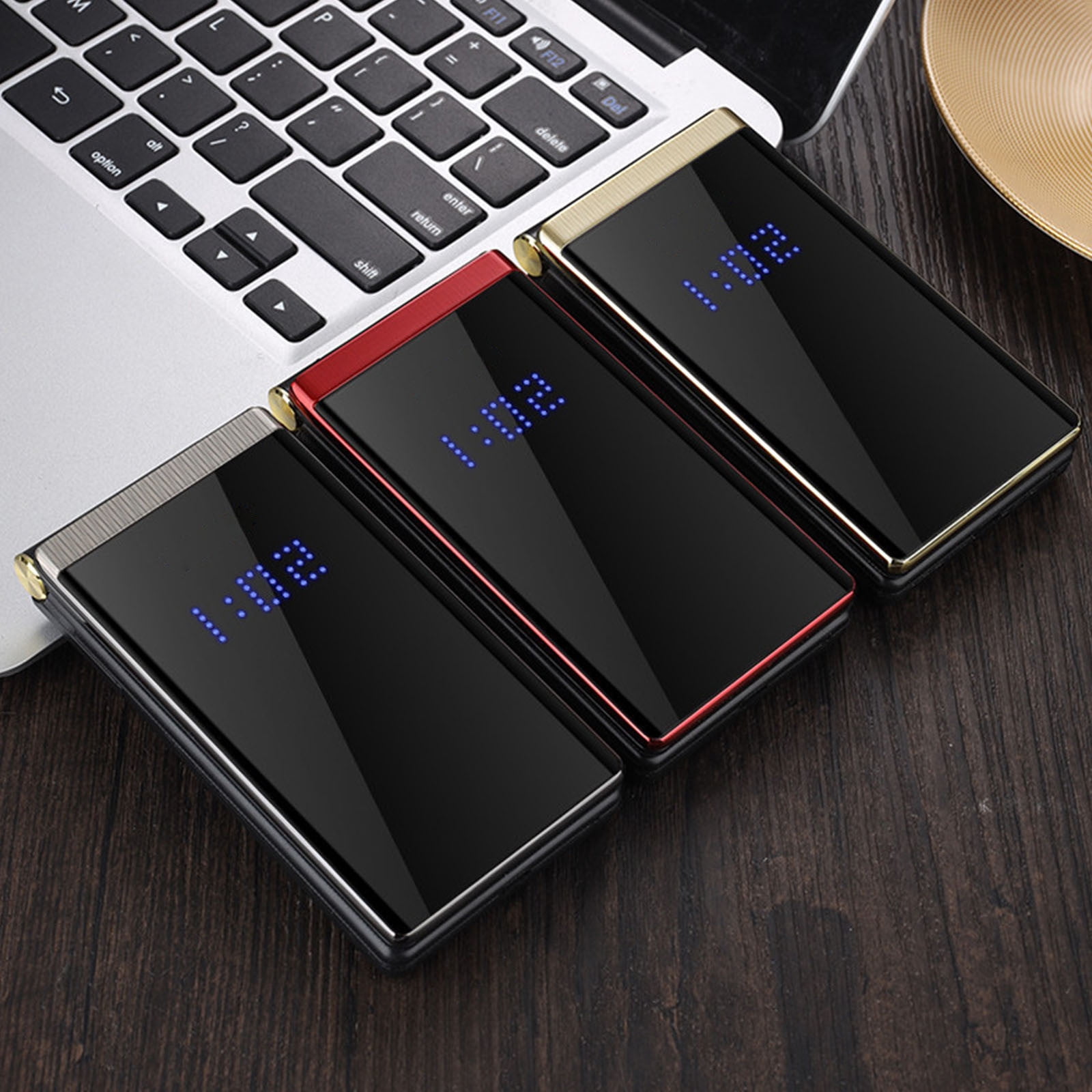 Colorful Large Screen Flip Phone, 3.0 Inch Display, 5800Mah Battery, Dual Sim, Fm Radio Flashlight, Multi-Language Support, Unlocked For Seniors, Long Standby Time
