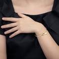 thumbnail image 3 of Valentine's Day Heart Pendant Knotted Letter Bracelet Fashion Open Shaped 26 Charm Bracelets for Women, 3 of 4