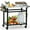 Stainless Steel, variant on RAXSINYER Grill Table, Movable Grill Cart with Wheels, Outdoor Kitchen Food Prep Table, 32"x 20", Black