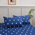 thumbnail image 6 of Chezmoi Collection Kids/Teens Sports Fitted Sheet, Twin Size 2-Pack – 2 Fitted Sheets + 2 Pillowcases (No Flat Sheet) - Soft Microfiber Fitted Sheet Set – Navy White Red Baseball Print, 6 of 9