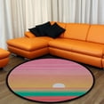 thumbnail image 4 of Coolnut Round Rugs for Living Room, Vector Sunset Tropical Beach I Non-Slip Coral Velvet Long Runner Rugs, Washable Water Absorbent Mat Carpet for Bedroom Kitchen Kids Room, 4 of 6
