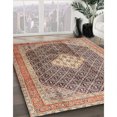 thumbnail image 3 of Ahgly Company Machine Washable Indoor Rectangle Traditional Chestnut Brown Area Rugs, 5' x 7', 3 of 7