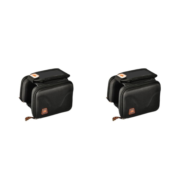 Bolsa para bicicleta Wosthever con pantalla táctil para teléfono móvil a prueba de impacto Negro 2piezas