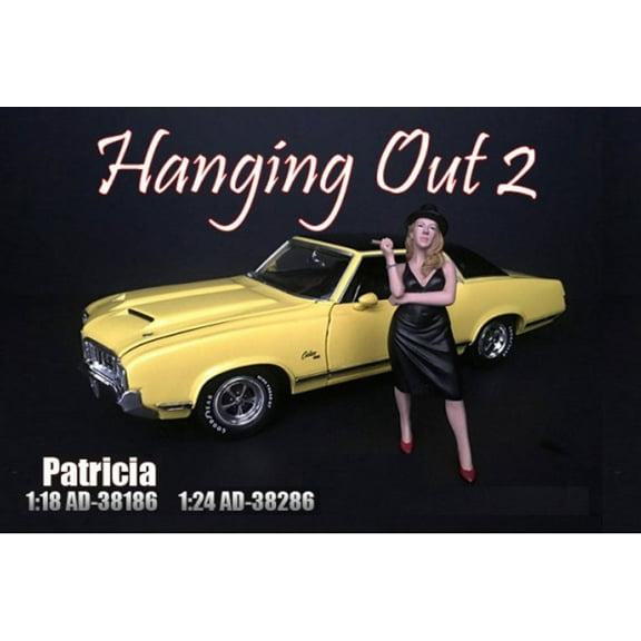 Patricia Figure, Black - American Diorama 38186 - 1/18 Scale Figurine - Diorama Accessory