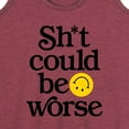 thumbnail image 3 of Instant Message - Sh-t Could Be Worse - Women's Racerback Tank Top, 3 of 6