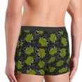 thumbnail image 6 of Salouo Cartoon Kawaii Frogs1 Print Men's Boxer Briefs,Breathable Underwear Elastic Waistband Briefs for Men -Small, 6 of 8