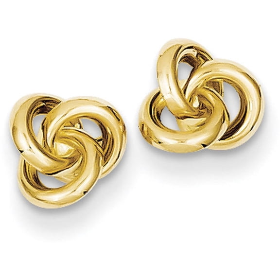 Primal Gold 14 Karat Yellow Gold Love Knot Earrings