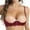 Red, variant on Hot Girl Gathered Transparent Anti-Sagging Thin Lace Bra
