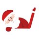 thumbnail image 1 of Xihbxyly Ventas Compras En Línea Pegatinas Navideñas Impermeables para Limpiaparabrisas de Coche, Pegatinas para Ventanas de Coche, Pegatinas de Papá Noel con Muñeco de Nieve Saludando, Pegatinas par, 1 of 6
