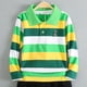 thumbnail image 4 of Blusa y camisa de manga larga con cuello vuelto para niños, blusa deportiva recreativa con estampado de rayas de verano para niños, blusa de manga larga con cuello vuelto para niños, parte superior de, 4 of 6